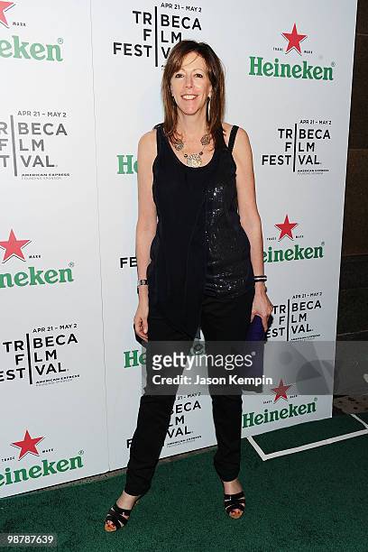 Tribeca Film Festival co-founder Jane Rosenthal attends the Heineken Awards Party during the 2010 Tribeca Film Festival at the Altman Building on May...
