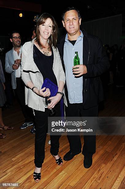 Tribeca Film Festival co-founders Jane Rosenthal and Craig Hatkoff attend the Heineken Awards Party during the 2010 Tribeca Film Festival at the...