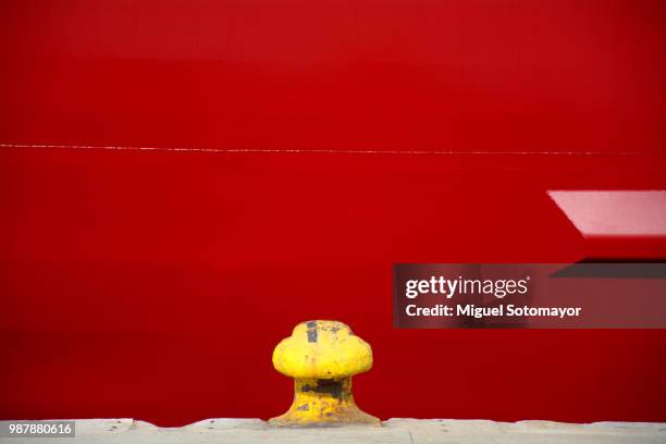 boat moored in the harbor - amarre fotografías e imágenes de stock