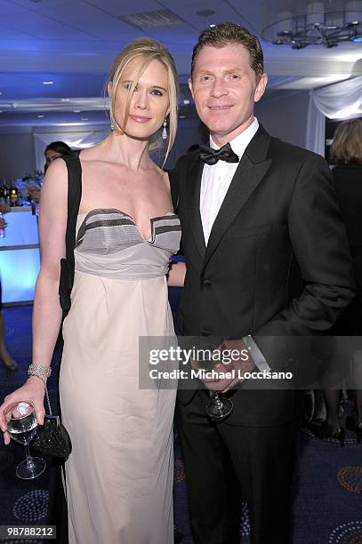 Stephanie March and Bobby Flay attend the TIME/CNN/People/Fortune 2010 White House Correspondents' dinner pre-party at Hilton Washington Hotel on May...