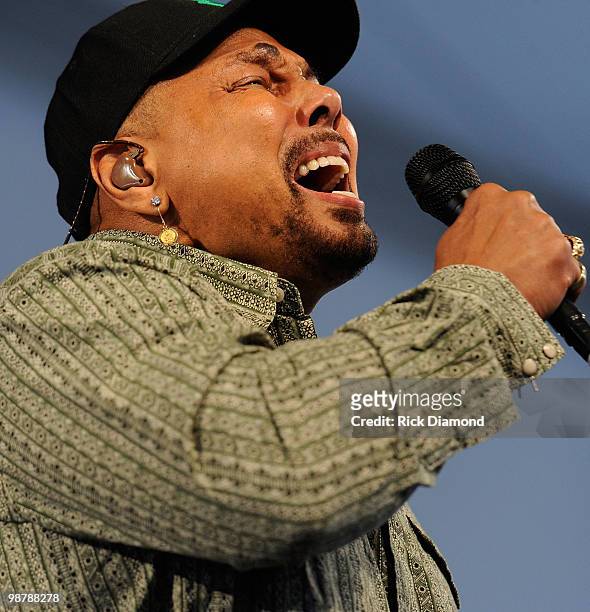 AaRon Neville Performs at the 2010 New Orleans Jazz & Heritage Festival - Day 6 Presented By Shell at the Fair Grounds Race Course on May 1, 2010 in...