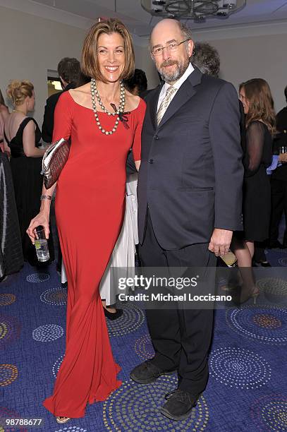 Wendie Malick and Richard Schiff attend the TIME/CNN/People/Fortune 2010 White House Correspondents' dinner pre-party at Hilton Washington Hotel on...