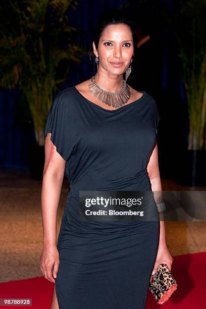 Television personality Padma Lakshmi arrives for the White House Correspondents' Association dinner in Washington, D.C., U.S., on Saturday, May 1,...