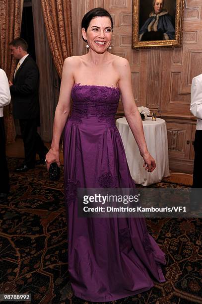Actress Julianna Margulies attends the Bloomberg/Vanity Fair party following the 2010 White House Correspondents' Association Dinner at the residence...