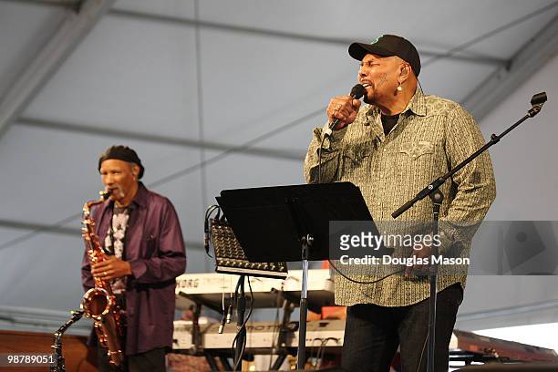 Charles and Aaron Neville perform at the 2010 New Orleans Jazz & Heritage Festival Presented By Shell, at the Fair Grounds Race Course on April 30,...