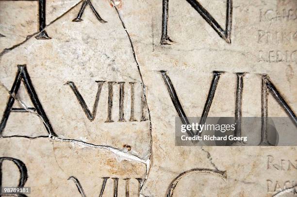 Roman Letterforms Ancient Roman Letters High-Res Stock Photo - Getty Images