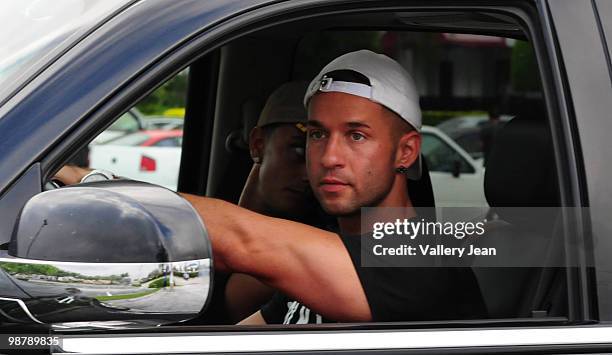 Michael 'The Situation' Sorrentino of the Jersey Shore is sighted leaving the Xtreme Indoor Karting on May 1, 2010 in Fort Lauderdale, Florida.