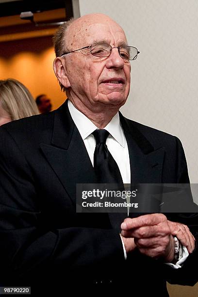 Rupert Murdoch, chairman and chief executive officer of News Corp., attends a Bloomberg cocktail party prior to the White House Correspondents'...