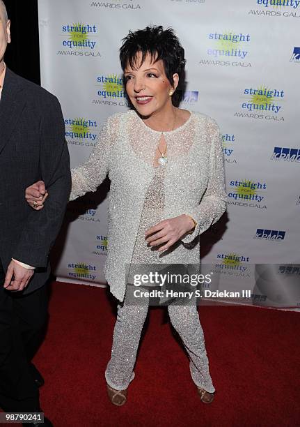 Singer/Actress Liza Minnelli attends PFLAG's 2nd Annual Straight for Equality Awards Gala at the Marriot Marquis on May 1, 2010 in New York City.