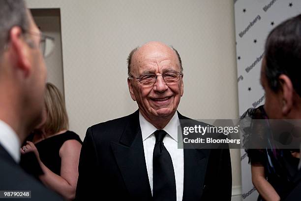 Rupert Murdoch, chairman and chief executive officer of News Corp., attends a Bloomberg cocktail party prior to the White House Correspondents'...