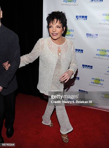 Singer/Actress Liza Minnelli attends PFLAG's 2nd Annual Straight for Equality Awards Gala at the Marriot Marquis on May 1, 2010 in New York City.