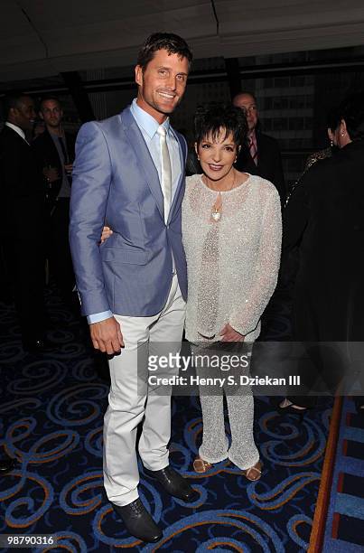 Reichen Lehmkuhl and actress Liza Minnelli attends PFLAG's 2nd Annual Straight for Equality Awards Gala at the Marriot Marquis on May 1, 2010 in New...