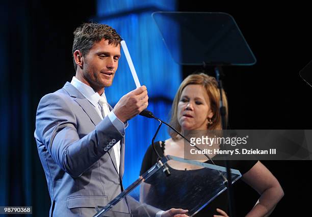 Reichen Lehmkuhl and comedian Caroline Rhea attends PFLAG's 2nd Annual Straight for Equality Awards Gala at the Marriot Marquis on May 1, 2010 in New...