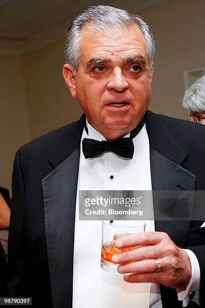 Ray LaHood, U.S. Transportation secretary, attends a Bloomberg cocktail party prior to the White House Correspondents' Association dinner in...
