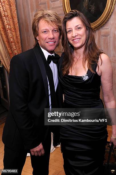 Jon Bon Jovi and Dorothea Hurley attend the Bloomberg/Vanity Fair party following the 2010 White House Correspondents' Association Dinner at the...