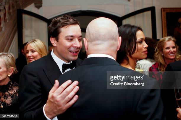 Actor Jimmy Fallon attends the Bloomberg Vanity Fair White House Correspondents' Association dinner afterparty in Washington, D.C., U.S., on...