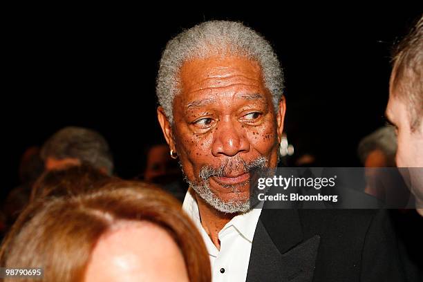 Actor Morgan Freeman attends the Bloomberg Vanity Fair White House Correspondents' Association dinner afterparty in Washington, D.C., U.S., on...