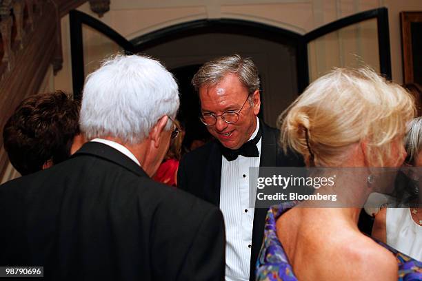 Eric Schmidt, chairman and chief executive officer of Google Inc., attends the Bloomberg Vanity Fair White House Correspondents' Association dinner...