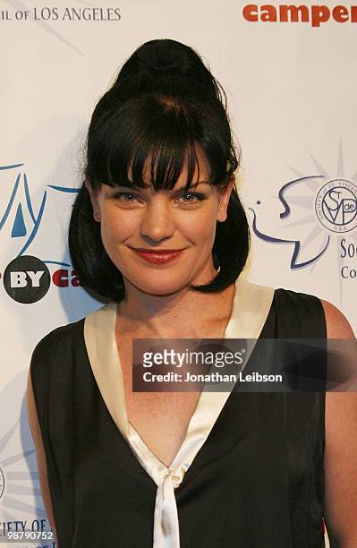 Pauley Perrette arrives at the Four Seasons Beverly Hills on May 1, 2010 in Beverly Hills, California.