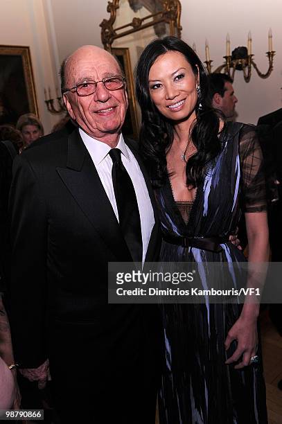 Rupert Murdoch and Wendi Deng attend the Bloomberg/Vanity Fair party following the 2010 White House Correspondents' Association Dinner at the...