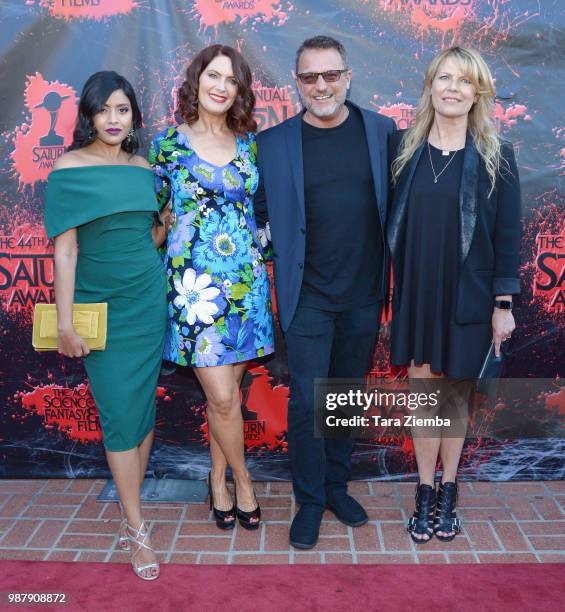 Tiya Sircar, Vanessa Marshall, Steven Blum and Maria Eckstein attend the Academy Of Science Fiction, Fantasy & Horror Films' 44th Annual Saturn...