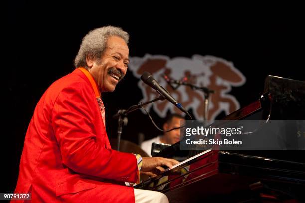 New Orleans musician, composer, and record producer Allen Toussaint of The Allen Toussaint Jazzity Project performs during day 6 of the 41st annual...