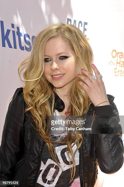 Avril Lavigne poses for a picture at the Race To Erase MS fundraiser held at Kitson's Melrose boutique on May 1, 2010 in West Hollywood, California.