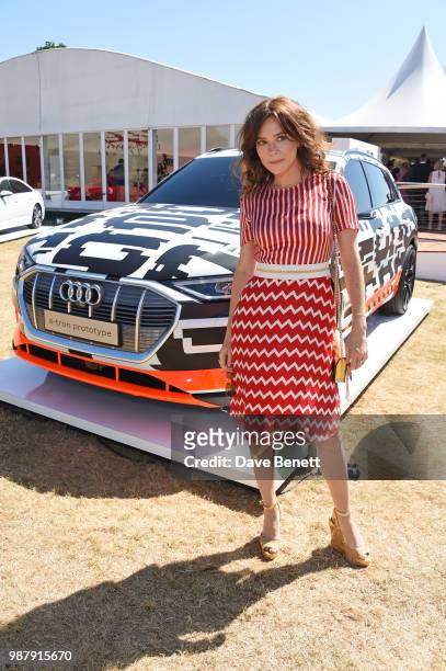 Anna Friel attends the Audi Polo Challenge at Coworth Park Polo Club on June 30, 2018 in Ascot, England.