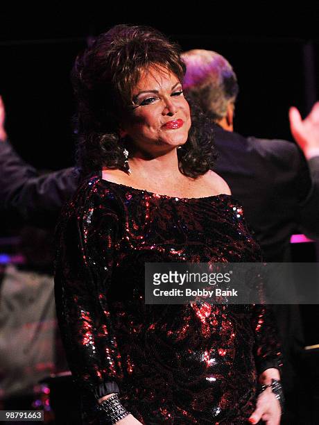 Connie Francis performs at the Bergen Performing Arts Center on May 1, 2010 in Englewood, New Jersey.