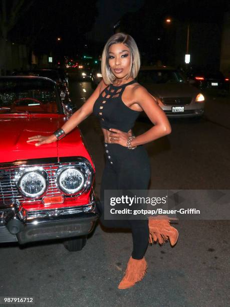 Porscha Coleman is seen on June 29, 2018 in Los Angeles, California.