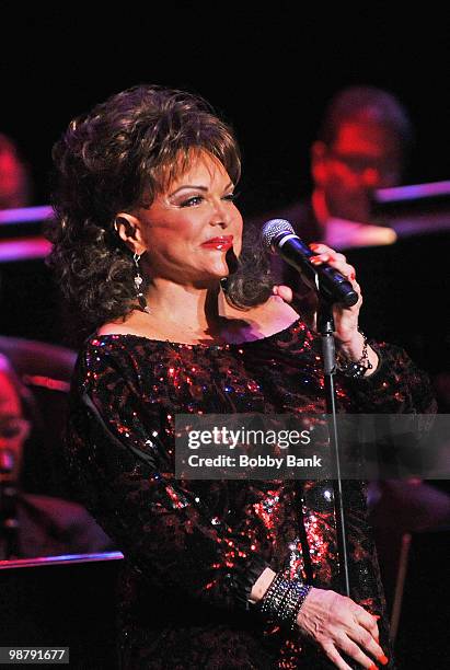 Connie Francis performs at the Bergen Performing Arts Center on May 1, 2010 in Englewood, New Jersey.