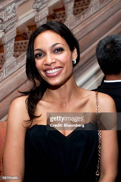 Actress Rosario Dawson attends the Bloomberg Vanity Fair White House Correspondents' Association dinner afterparty in Washington, D.C., U.S., on...