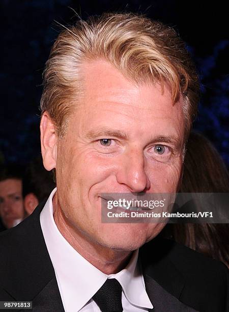 Joe Simpson attends the Bloomberg/Vanity Fair party following the 2010 White House Correspondents' Association Dinner at the residence of the French...