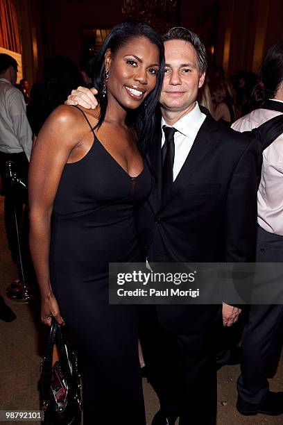 Omarosa and Jason Binn, CEO and Founder of Niche Media, inside Jason Binn's Niche Media's WHCAD after party with Bing at the Renaissance Washington...