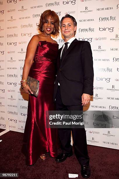 Gayle King and Jason Binn, CEO and Founder of Niche Media, attend Jason Binn's Niche Media's WHCAD after party with Bing at the Renaissance...