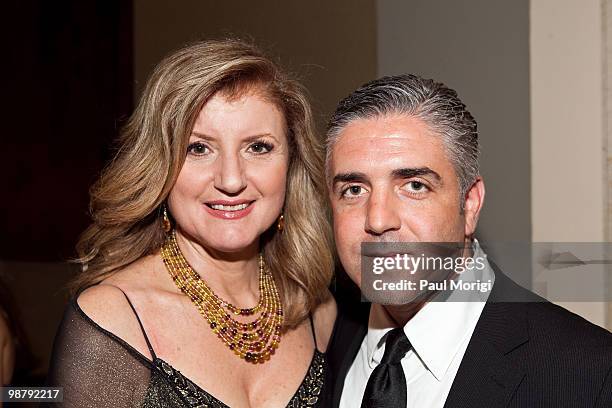 Arianna Huffington and David Siguaw attend Jason Binn's Niche Media's WHCAD after party with Bing at the Renaissance Washington D.C. Hotel on May 1,...