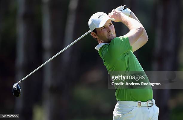 Branden Grace of South Africa in action during the final round of the Turkish Airlines Challenge hosted by Carya Golf Club on May 2, 2010 in Belek,...