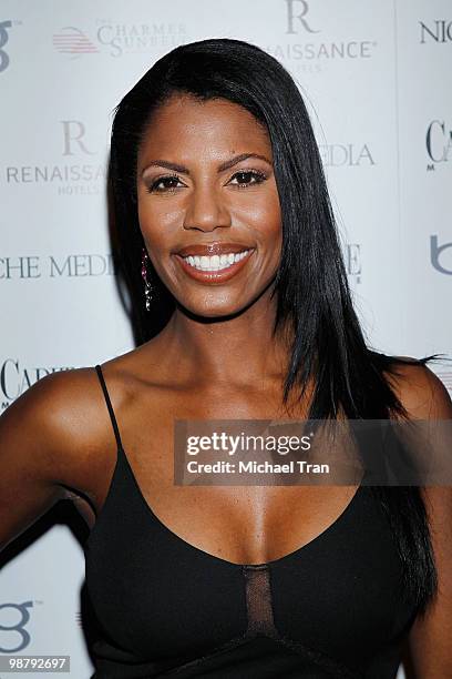 Omarosa Manigault-Stallworth arrives to Jason Binn's Niche Media's WHCAD after party with Bing at the Renaissance Washington D.C. Hotel on May 2,...