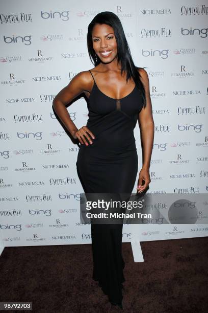 Omarosa Manigault-Stallworth arrives to Jason Binn's Niche Media's WHCAD after party with Bing at the Renaissance Washington D.C. Hotel on May 2,...