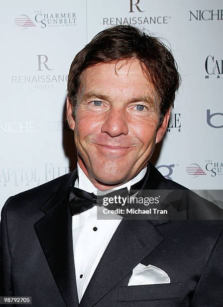 Dennis Quaid arrives to Jason Binn's Niche Media's WHCAD after party with Bing at the Renaissance Washington D.C. Hotel on May 2, 2010 in Washington...