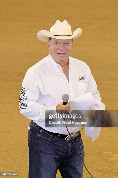 William Shatner attends the 20th annual William Shatner's Priceline.com Hollywood charity horse show at The Los Angeles Equestrian Center on May 1,...