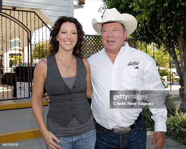 William Shatner and Sarah McLachlan attend the 20th annual William Shatner's Priceline.com Hollywood charity horse show at The Los Angeles Equestrian...