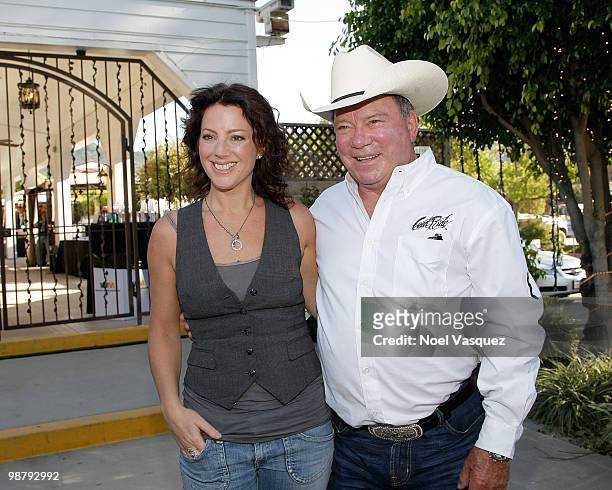 William Shatner and Sarah McLachlan attend the 20th annual William Shatner's Priceline.com Hollywood charity horse show at The Los Angeles Equestrian...