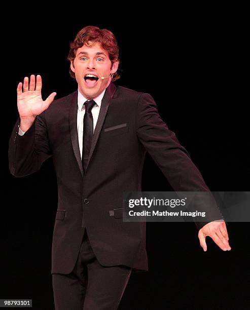 Actor James Marsden performs at the 5th Annual "A Fine Romance" at 20th Century Fox on May 1, 2010 in Los Angeles, California.