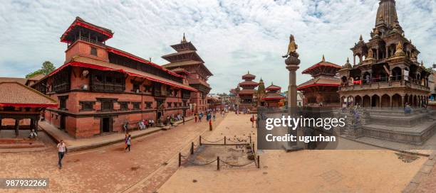 durbar squar in kathmandu, nepal. - piazza durbar kathmandu stock pictures, royalty-free photos & images