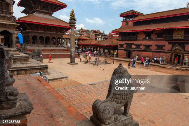 durbar squar in kathmandu, nepal. - piazza durbar kathmandu stock pictures, royalty-free photos & images