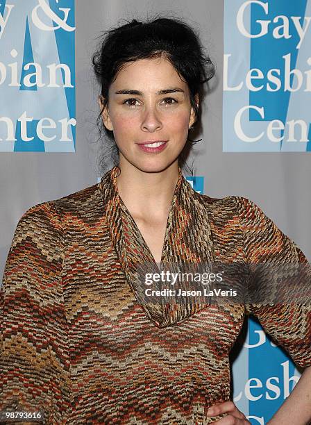 Comedian Sarah Silverman attends the L.A. Gay & Lesbian Center's "An Evening With Women" at The Beverly Hilton Hotel on May 1, 2010 in Beverly Hills,...