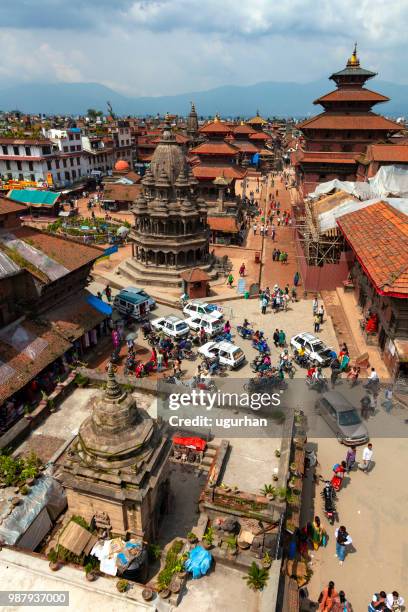 durbar squar in kathmandu, nepal. - piazza durbar kathmandu stock pictures, royalty-free photos & images