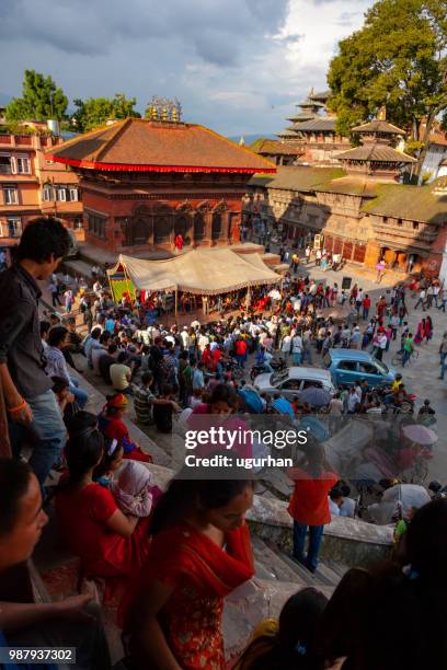 durbar man in kathmandu, nepal. - piazza durbar kathmandu stock-fotos und bilder