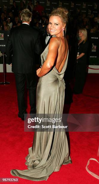 Personality Sonia Kruger arrives at the 52nd TV Week Logie Awards at Crown Casino on May 2, 2010 in Melbourne, Australia.